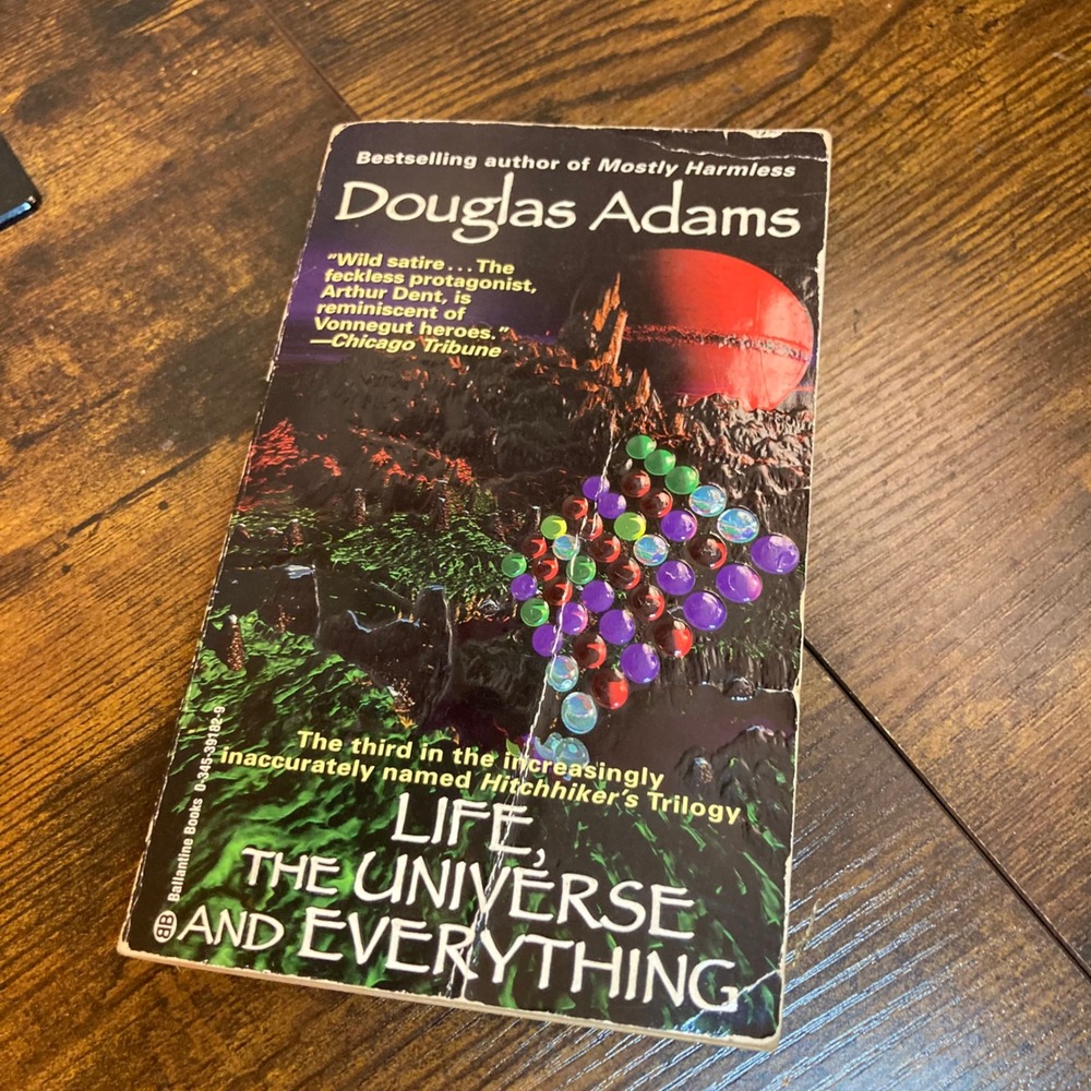 Life The Universe and Everything Douglas Adams Hitchhikers Guide 3 Vtg Paperback